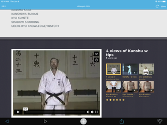 This shows how to learn karate online